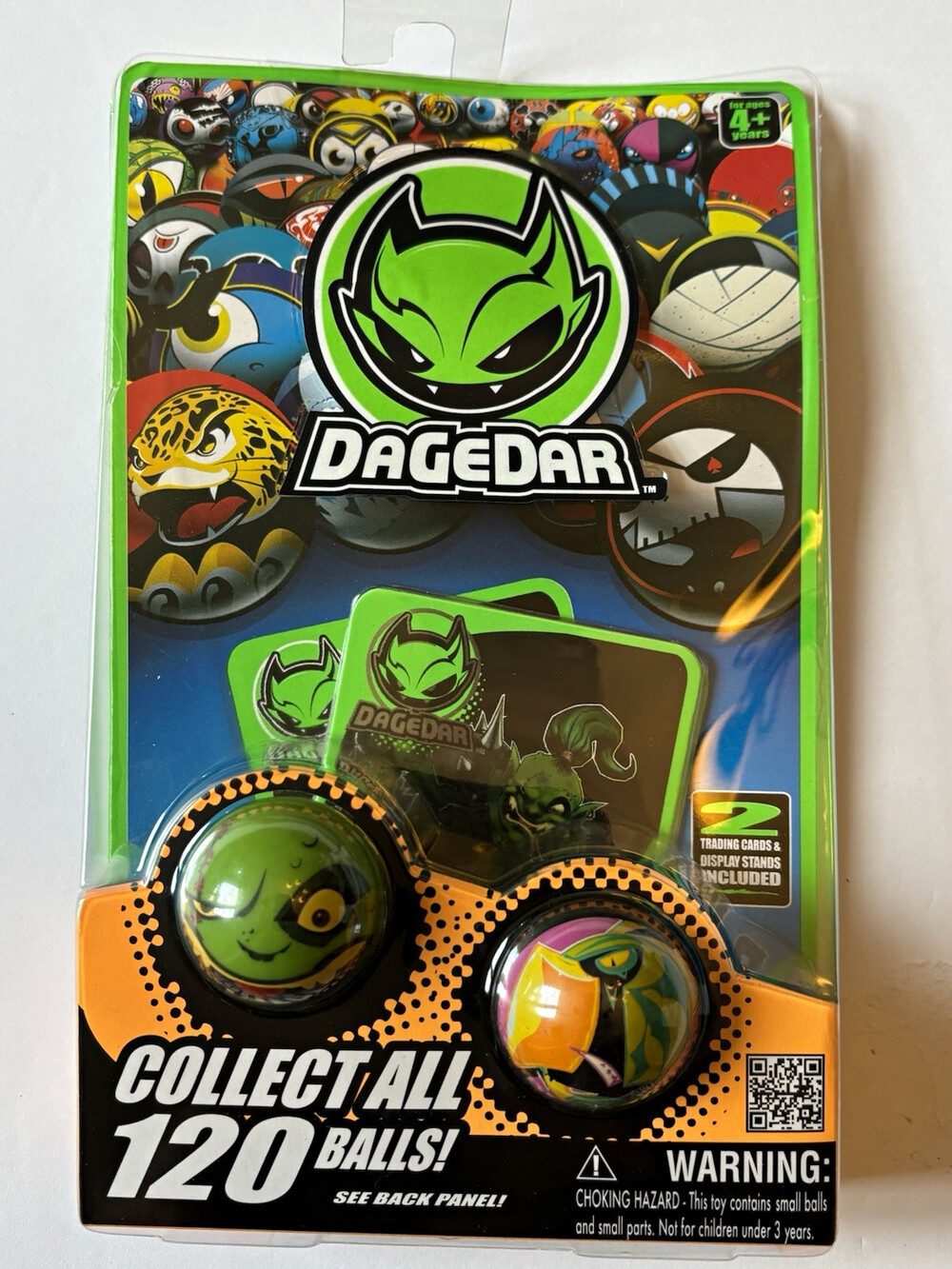 DaGeDar Solid Steel Core Collectible Ball w/ 2 Trading Cards & Stands 65000
